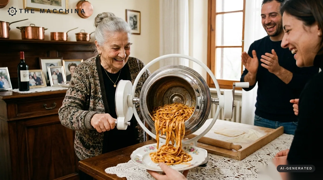 The table accessory your grandmother always wished she had. AI-generated scene.